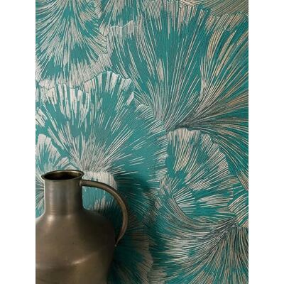 Newroom Papier Peint Intissé Vert Jungle Feuilles Ginkgo Chambre - Publicité Newroom Papier Peint Intissé Vert Jungle Feuilles Ginkgo Chambre - Publicité