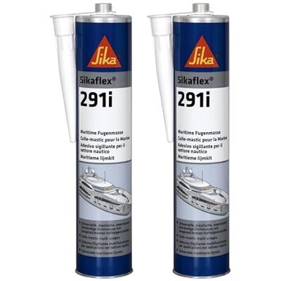 Ensemble de 2 mastics marins Sikaflex 291i Sika - Blanc - 300ml - Publicité Ensemble de 2 mastics marins Sikaflex 291i Sika - Blanc - 300ml - Publicité