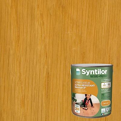 Syntilor Vitrificateur Ultra Résistant Biosourcé Chêne Ciré 2,5L - Publicité Syntilor Vitrificateur Ultra Résistant Biosourcé Chêne Ciré 2,5L - Publicité
