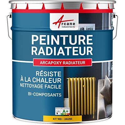 Peinture Radiateur Jaune - 1 Kg, 5m², RAL 1023 - Publicité Peinture Radiateur Jaune - 1 Kg, 5m², RAL 1023 - Publicité