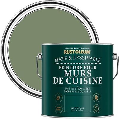 Rust-Oleum Peinture Verte Lessivable pour Murs de Cuisine, Finition Mate Broussaille 2.5L - Publicité Rust-Oleum Peinture Verte Lessivable pour Murs de Cuisine, Finition Mate Broussaille 2.5L - Publicité