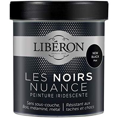 Libéron Peinture décorative Les noirs nuance, New black mat, 500ml - Publicité Libéron Peinture décorative Les noirs nuance, New black mat, 500ml - Publicité
