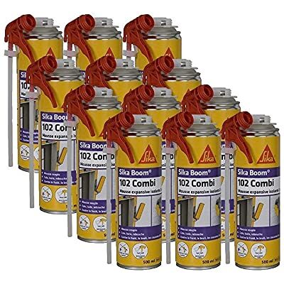 Sika 102 Combi Pack de 12 Mousses en Polyuréthane - 500ml Blanc - Publicité Sika 102 Combi Pack de 12 Mousses en Polyuréthane - 500ml Blanc - Publicité