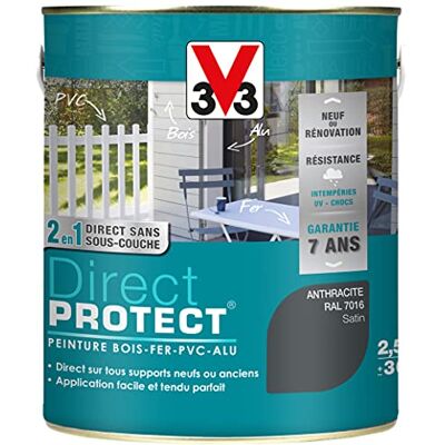 V33 Peinture extérieure Multi-matériaux, Anthracite satin 2,5L - Publicité V33 Peinture extérieure Multi-matériaux, Anthracite satin 2,5L - Publicité