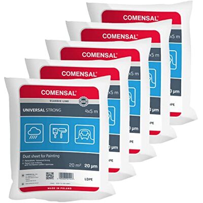 Feuilles de Peintre Comensal Fabriquées dans l'UE - 5pcs, 4x5m, 20μm - Protection pour Peinture - Publicité Feuilles de Peintre Comensal Fabriquées dans l'UE - 5pcs, 4x5m, 20μm - Protection pour Peinture - Publicité