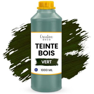 Creative Teinte Bois Vert 1L Teinture à Séchage Rapide - Publicité Creative Teinte Bois Vert 1L Teinture à Séchage Rapide - Publicité