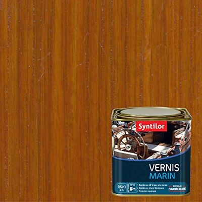 Syntilor Vernis Marin Ambré Satiné 0,5L - Publicité Syntilor Vernis Marin Ambré Satiné 0,5L - Publicité