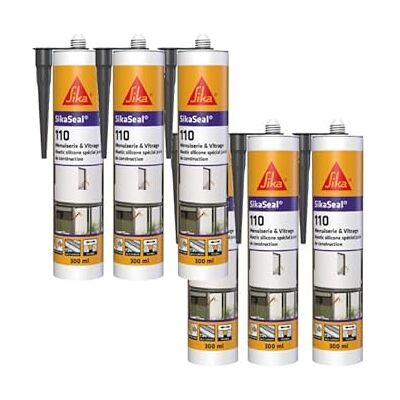 Sika Seal 109 - Anthracite - 300ml - Mastic silicone - Publicité Sika Seal 109 - Anthracite - 300ml - Mastic silicone - Publicité