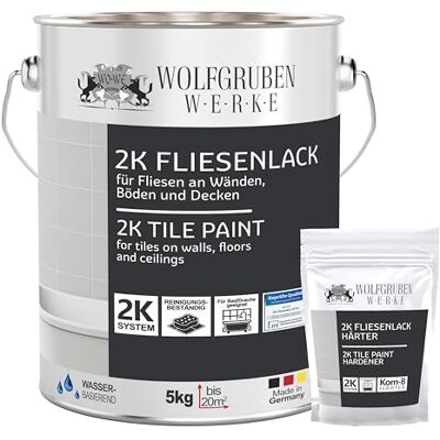 WO-WE PEINTURE CARRELAGE cuisine & salle de bain RÉSINE BI-COMPOSANTE W712 Gris platine 5Kg - Publicité WO-WE PEINTURE CARRELAGE cuisine & salle de bain RÉSINE BI-COMPOSANTE W712 Gris platine 5Kg - Publicité