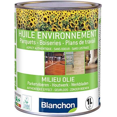 Blanchon Huile parquet "environnement" ultra mat 1 litre 01171180 - Publicité Blanchon Huile parquet "environnement" ultra mat 1 litre 01171180 - Publicité