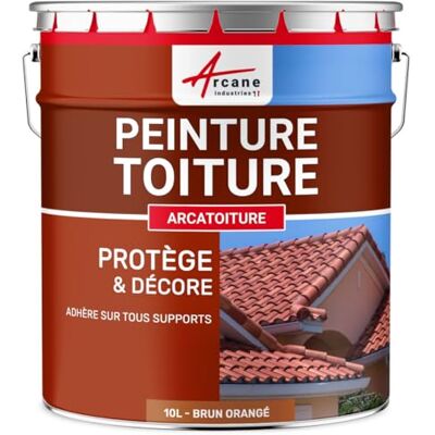 ARCANE INDUSTRIES Peinture Toiture Tuiles et Ardoise Résiste UV 10 L Brun Orangé RAL 8023 Peinture Toiture pour Tuiles et Ardoise, Résiste aux Uv et Intempéries, Fort Pouvoir Couvrant - Publicité ARCANE INDUSTRIES Peinture Toiture Tuiles et Ardoise Résiste UV 10 L Brun Orangé RAL 8023 Peinture Toiture pour Tuiles et Ardoise, Résiste aux Uv et Intempéries, Fort Pouvoir Couvrant - Publicité