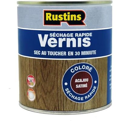 Rustins Vernis intérieur satiné acajou à séchage rapide 1L 15m²/L (VSMA1000FR) - Publicité Rustins Vernis intérieur satiné acajou à séchage rapide 1L 15m²/L (VSMA1000FR) - Publicité