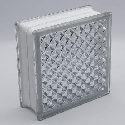 Fuchs Design Basic Net Lot de 6 blocs de construction en verre transparent et satiné 19 x 19 x 8 cm - Publicité Fuchs Design Basic Net Lot de 6 blocs de construction en verre transparent et satiné 19 x 19 x 8 cm - Publicité