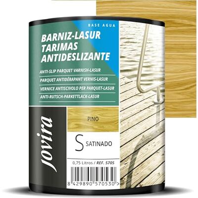 JOVIRA PINTURAS - Lasur Protector Tarimas - Pine - 0.750 L - Deck Sealer - Publicité JOVIRA PINTURAS - Lasur Protector Tarimas - Pine - 0.750 L - Deck Sealer - Publicité