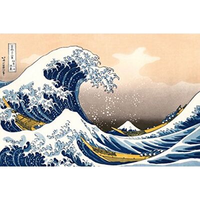 1art1 Katsushika Hokusai Sticker Mural La Grande Vague De Kanagawa Poster Papier Peint Autocollant 180x120 cm - Publicité 1art1 Katsushika Hokusai Sticker Mural La Grande Vague De Kanagawa Poster Papier Peint Autocollant 180x120 cm - Publicité