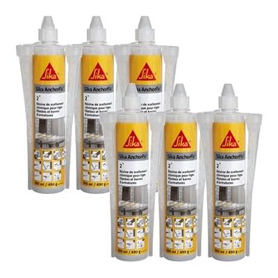 SIKA Résine de scellement chimique AnchorFix 2 Plus - Gris - 300 ml - Publicité SIKA Résine de scellement chimique AnchorFix 2 Plus - Gris - 300 ml - Publicité