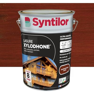 Syntilor Lasure Xylodhone® Ultra Hautes Performances 8 Ans Acajou Exotique Satiné 5L - Publicité Syntilor Lasure Xylodhone® Ultra Hautes Performances 8 Ans Acajou Exotique Satiné 5L - Publicité