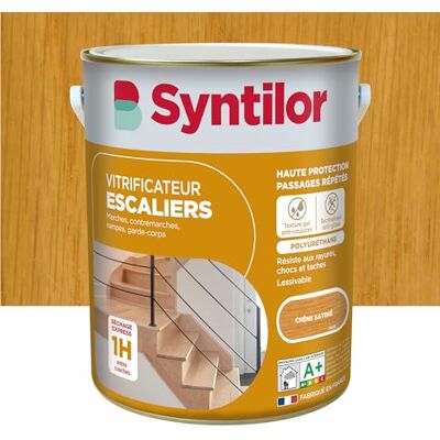 Syntilor Vitrificateur Escaliers Chêne Satiné 2,5L - Publicité Syntilor Vitrificateur Escaliers Chêne Satiné 2,5L - Publicité