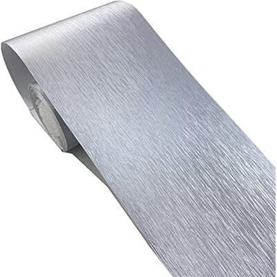 Mesoar Autocollants en Métal Brossé Imitation 5 m Pour Plinthe, Mur, Porte, Cadre de Fenêtre et Décoration En Acier Inoxydable Argenté - Publicité Mesoar Autocollants en Métal Brossé Imitation 5 m Pour Plinthe, Mur, Porte, Cadre de Fenêtre et Décoration En Acier Inoxydable Argenté - Publicité
