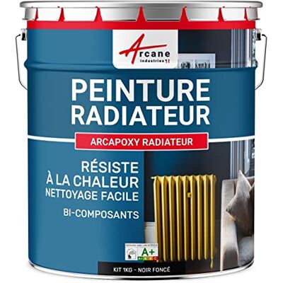 ARCANE INDUSTRIES Peinture radiateur, fonte, acier, alu, chauffage, toutes couleurs, peinture radiateur 1 kg (jusqu'à 5 m² en 2 couches) Noir foncé RAL 9005 - Publicité ARCANE INDUSTRIES Peinture radiateur, fonte, acier, alu, chauffage, toutes couleurs, peinture radiateur 1 kg (jusqu'à 5 m² en 2 couches) Noir foncé RAL 9005 - Publicité