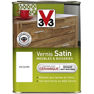 V33 Vernis Bois Satiné - Vernis pour bois - Publicité V33 Vernis Bois Satiné - Vernis pour bois - Publicité