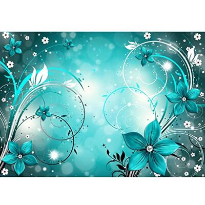 ART Papier peint intissé Résumé fleur 352 x 250 cm Toison Mur XXL Tableaux Muraux Tapisserie Photo Décoration Murale Salon Chambre turquoise 9205011a - Publicité ART Papier peint intissé Résumé fleur 352 x 250 cm Toison Mur XXL Tableaux Muraux Tapisserie Photo Décoration Murale Salon Chambre turquoise 9205011a - Publicité