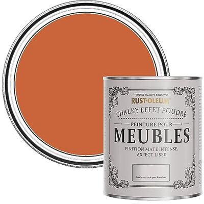 Rust-Oleum Peinture Orange pour Meubles Chalky, Mat Effet Poudré Thé Chaï 750ml - Publicité Rust-Oleum Peinture Orange pour Meubles Chalky, Mat Effet Poudré Thé Chaï 750ml - Publicité