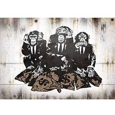 ART Papier peint intissé Singes 352 x 250 cm Laine papier peint Salon Chambre Bureau Couloir décoration Peinture murale décor mural moderne 100% FABRIQUÉ EN ALLEMAGNE 9381011a - Publicité ART Papier peint intissé Singes 352 x 250 cm Laine papier peint Salon Chambre Bureau Couloir décoration Peinture murale décor mural moderne 100% FABRIQUÉ EN ALLEMAGNE 9381011a - Publicité