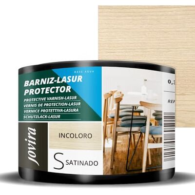 JOVIRA PINTURAS - Lasur Protector Satinado - 0.375L - Transparent - Scellant pour Bois - Publicité JOVIRA PINTURAS - Lasur Protector Satinado - 0.375L - Transparent - Scellant pour Bois - Publicité