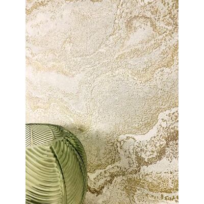 Newroom papier peint intissé doré marbre chambre salle à manger Éclat métallique et particules brillantes, motif agate crème aux veines ondulées, aspect enduit, papier peint salon, séjour - Publicité Newroom papier peint intissé doré marbre chambre salle à manger Éclat métallique et particules brillantes, motif agate crème aux veines ondulées, aspect enduit, papier peint salon, séjour - Publicité