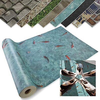 casa pura Revêtement Sol PVC Stickers Effet 3d Film Vinyle Pour Meuble & Sol Original Sol PVC Rouleau Antidérapant Cuisine, Salle de Bain, Bureau Aspect Carpe Koi (100x450 cm) - Publicité casa pura Revêtement Sol PVC Stickers Effet 3d Film Vinyle Pour Meuble & Sol Original Sol PVC Rouleau Antidérapant Cuisine, Salle de Bain, Bureau Aspect Carpe Koi (100x450 cm) - Publicité