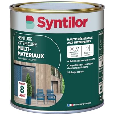Syntilor Peinture Extérieure Multi-Matériaux Gris Alu Satiné RAL 7040 2L - Publicité Syntilor Peinture Extérieure Multi-Matériaux Gris Alu Satiné RAL 7040 2L - Publicité