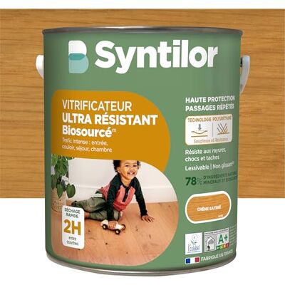 Syntilor Vitrificateur Ultra Résistant Biosourcé Chêne Ciré 5L - Publicité Syntilor Vitrificateur Ultra Résistant Biosourcé Chêne Ciré 5L - Publicité