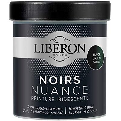 Libéron Peinture décorative Les noirs nuance, Black green brillant, 500ml - Publicité Libéron Peinture décorative Les noirs nuance, Black green brillant, 500ml - Publicité