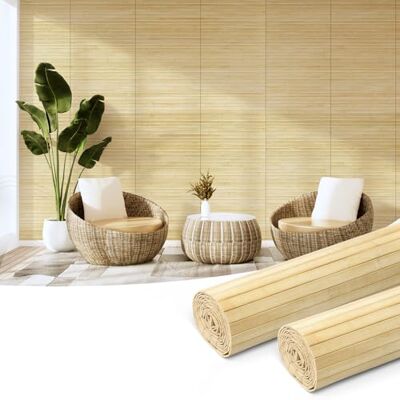Art3d Lot de 2 Panneau Mural en Bambou Naturel, Panneau Renouvelable Pour Décoration Murale Intérieure,Plafond,Meubles,Armoire,Bureau,30 x 244 cm,Brut - Publicité Art3d Lot de 2 Panneau Mural en Bambou Naturel, Panneau Renouvelable Pour Décoration Murale Intérieure,Plafond,Meubles,Armoire,Bureau,30 x 244 cm,Brut - Publicité