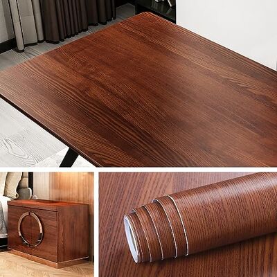Livelynine Papier Peint Bois Brun Papier Adhésif pour Meuble Bois pour Porte Table Cuisine Chambre Salon Bureau Papier Adhésif Décoratif Amovible Lavable Autocollant de 40CM*2M - Publicité Livelynine Papier Peint Bois Brun Papier Adhésif pour Meuble Bois pour Porte Table Cuisine Chambre Salon Bureau Papier Adhésif Décoratif Amovible Lavable Autocollant de 40CM*2M - Publicité