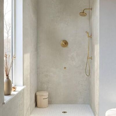DECOON Lot de 8 Dalles Murales Douche Panneaux muraux salle de bain Facile et rapide à installer, Etanche, Sans Joints Revêtements en SPC Décor effet Pierre Beige 38,9x77,8cm 2,42M² - Publicité DECOON Lot de 8 Dalles Murales Douche Panneaux muraux salle de bain Facile et rapide à installer, Etanche, Sans Joints Revêtements en SPC Décor effet Pierre Beige 38,9x77,8cm 2,42M² - Publicité