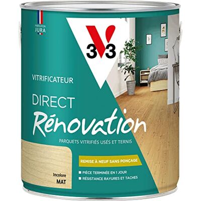 V33 Vitrificateur Rénovation Multi-Supports - Incolore Mat - 2,5L - Publicité V33 Vitrificateur Rénovation Multi-Supports - Incolore Mat - 2,5L - Publicité