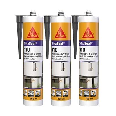 Sika - Mastic silicone Seal 109 - Anthracite - 900ml - Publicité Sika - Mastic silicone Seal 109 - Anthracite - 900ml - Publicité