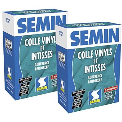 Semin Colle Papier Peint en Poudre 300 g – Pour Papiers Peints Vinyls & Intissés – Sans Grumeaux – Prête en 3 Min – Forte Adhérence – Fabriquée en France Lot de 2 Boîtes - Publicité Semin Colle Papier Peint en Poudre 300 g – Pour Papiers Peints Vinyls & Intissés – Sans Grumeaux – Prête en 3 Min – Forte Adhérence – Fabriquée en France Lot de 2 Boîtes - Publicité