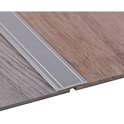Gedotec Seuil de Porte Barre Autocollant 1000 x 30 mm 1 Pièce Profil Transition Sol Argent Aluminum Plat Plinthe de recouvrement non perforée, pas de perçage - Publicité Gedotec Seuil de Porte Barre Autocollant 1000 x 30 mm 1 Pièce Profil Transition Sol Argent Aluminum Plat Plinthe de recouvrement non perforée, pas de perçage - Publicité