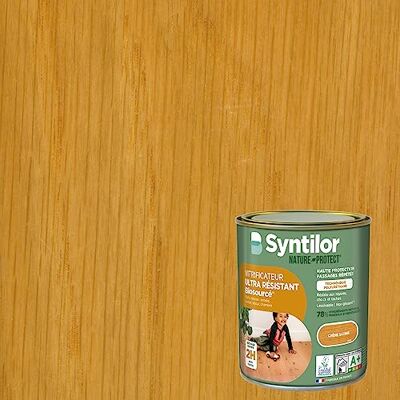 Syntilor Vitrificateur Ultra Résistant Biosourcé Chêne Ciré 0,75L - Publicité Syntilor Vitrificateur Ultra Résistant Biosourcé Chêne Ciré 0,75L - Publicité