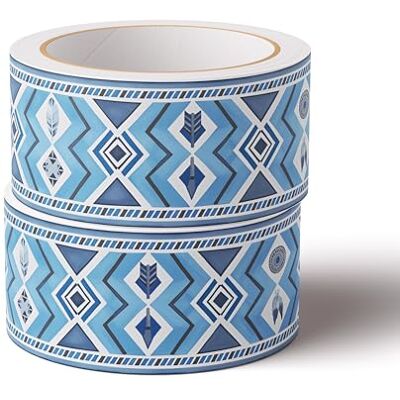 VisitRyl Frise Murale Autocollante bleu 12cm X 1000cm Adhésive Réutilisable pour Décoration Intérieure Facile à Poser - Publicité VisitRyl Frise Murale Autocollante bleu 12cm X 1000cm Adhésive Réutilisable pour Décoration Intérieure Facile à Poser - Publicité