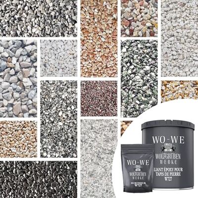 WO-WE Tapis de pierre W730 Kit de Gravier de marbre + Résine époxy Marrone 1-4mm 2 m2 - Publicité WO-WE Tapis de pierre W730 Kit de Gravier de marbre + Résine époxy Marrone 1-4mm 2 m2 - Publicité