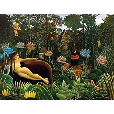 1art1 Henri Rousseau Le Rêve, 1910, 2 Parties Poster Papier Peint 240x180 cm - Publicité 1art1 Henri Rousseau Le Rêve, 1910, 2 Parties Poster Papier Peint 240x180 cm - Publicité