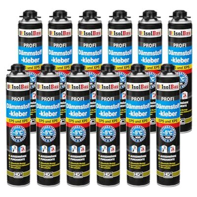 Isolbau B2 Lot de 12 tubes de colle périmétrique pour panneaux EPS et XPS 750 ml Mousse adhésive en polyuréthane 1K pour fixation et isolation - Publicité Isolbau B2 Lot de 12 tubes de colle périmétrique pour panneaux EPS et XPS 750 ml Mousse adhésive en polyuréthane 1K pour fixation et isolation - Publicité