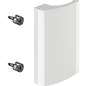 SOTECH Poignée de porte patio en aluminium, raccord à vis dissimulé (82 x 52,5 x 20 mm, BA 48 mm) poignée de porte de balcon blanche - Publicité SOTECH Poignée de porte patio en aluminium, raccord à vis dissimulé (82 x 52,5 x 20 mm, BA 48 mm) poignée de porte de balcon blanche - Publicité