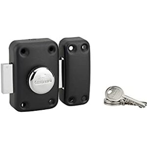 THIRARD Verrou à Bouton Apache Cylindre Laiton 45 mm Ø 23 mm 3 Clés Crantées Sécurité Porte d'Entrée Epoxy Noir Acier Coffre 90 x 60 mm - Publicité THIRARD Verrou à Bouton Apache Cylindre Laiton 45 mm Ø 23 mm 3 Clés Crantées Sécurité Porte d'Entrée Epoxy Noir Acier Coffre 90 x 60 mm - Publicité