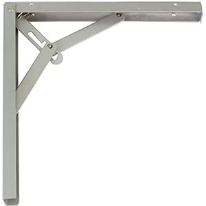 Amig Équerre pliante d'étagère murale Console pour étagère Support étagère en Acier Coleur: Gris Métallisé Dimensions: 200 x 185 Poids max.: 50 kg - Publicité Amig Équerre pliante d'étagère murale Console pour étagère Support étagère en Acier Coleur: Gris Métallisé Dimensions: 200 x 185 Poids max.: 50 kg - Publicité