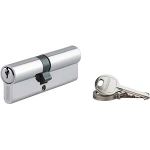Thirard Modèle 40x50mm Cylindre européen chrome - Anti-extraction, 3 clés - Publicité Thirard Modèle 40x50mm Cylindre européen chrome - Anti-extraction, 3 clés - Publicité